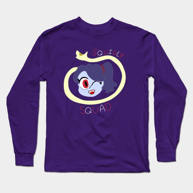 Squigly Squad With Text Long Sleeve T-Shirt by casminlamoy